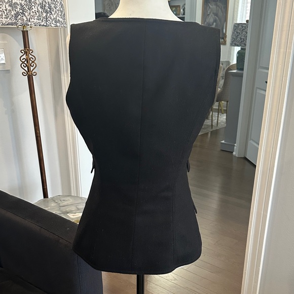 Smythe Black Vest with Gold Accents - Picture 7 of 10